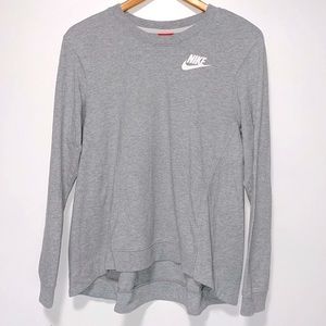 NIKE | Light Grey Long Sleeve Round Neck Sweater